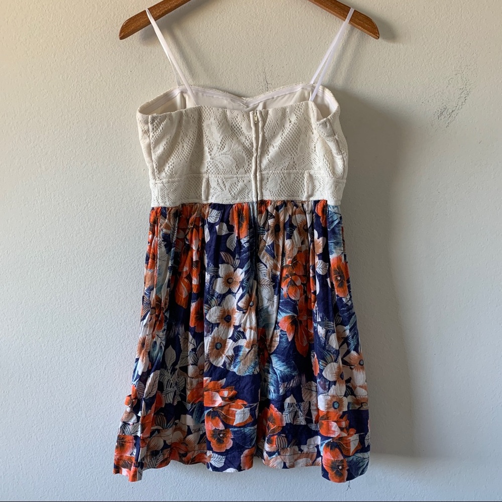 City Triangles Crochet and Floral Strapless Dress - Picture 4 of 9